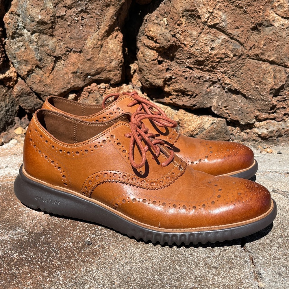 Cold Haan 2.ZeroGrand Wingtip Leather Oxfords | MENS 9M